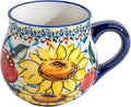 Hand-Painted Sunflower Ceramic Coffee Mug – Charming Floral Coffee Cup for Home & Office