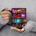 Magic Book Ceramic Mug – 15 oz Fantasy Reading Coffee Cup for Book Lovers, Writers & Librarians